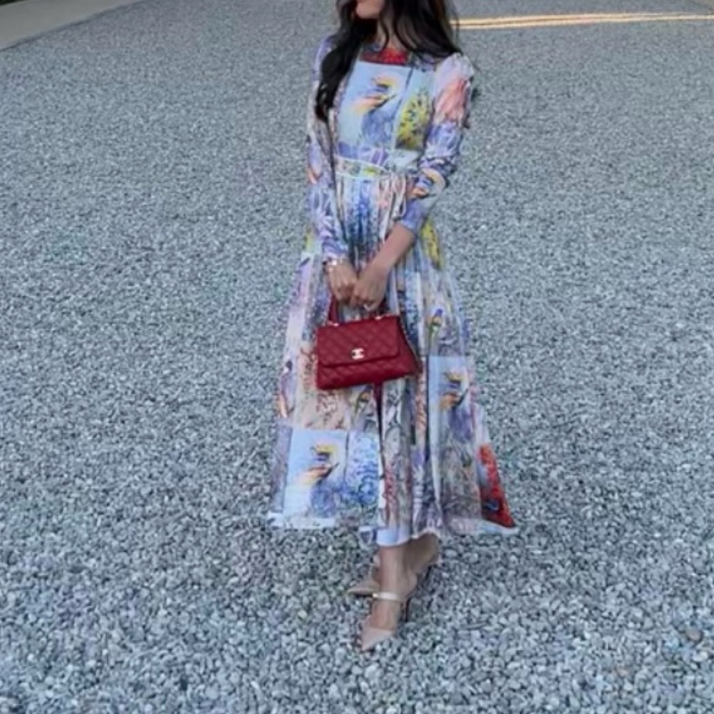 Zimmermann Midi Floral Long Sleeve Dress - Picture 3 of 5